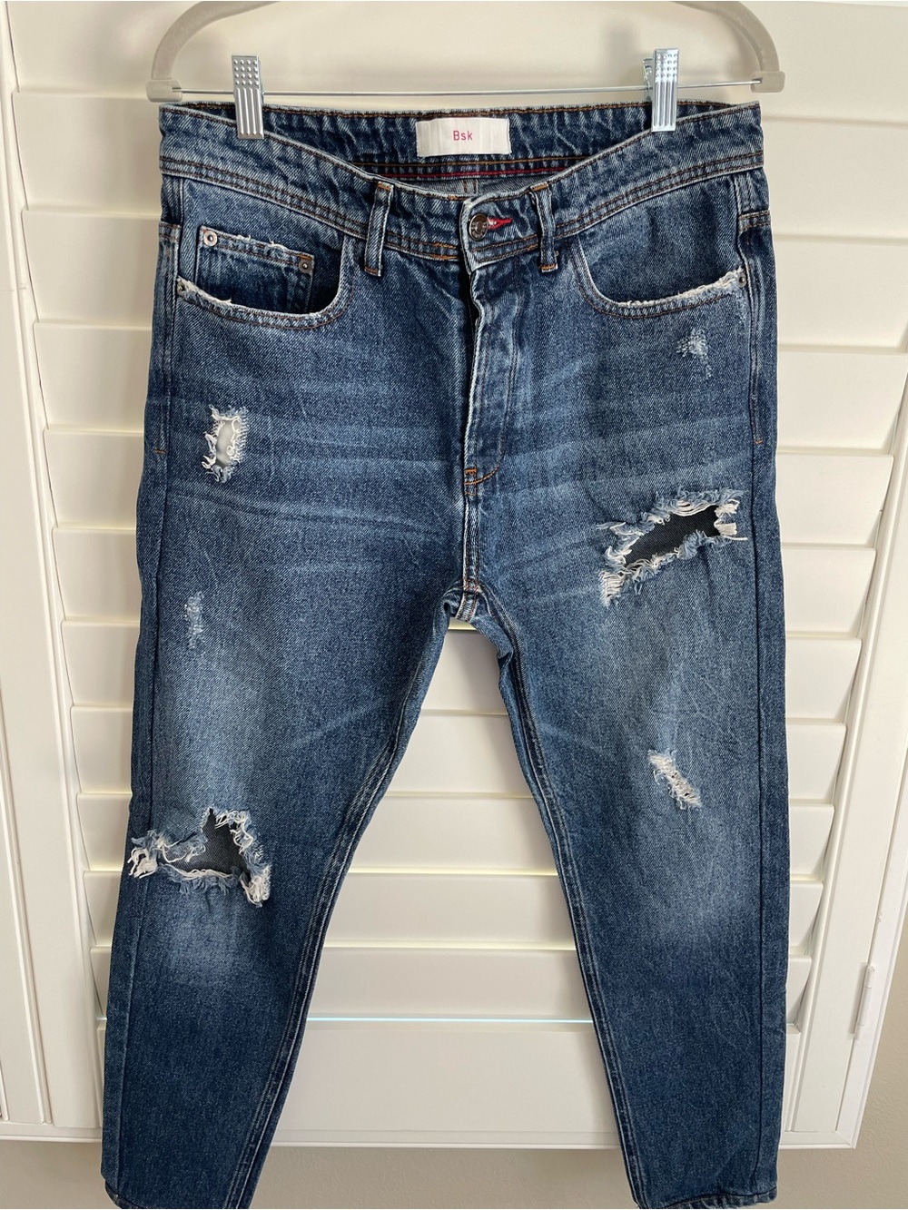Bershka BSK Dark Blue Denim Jeans Men’s Regular fit  Size 32